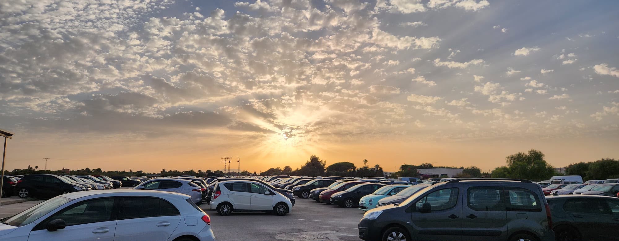 Czyste samochody na terenie Auto Parking Alicante